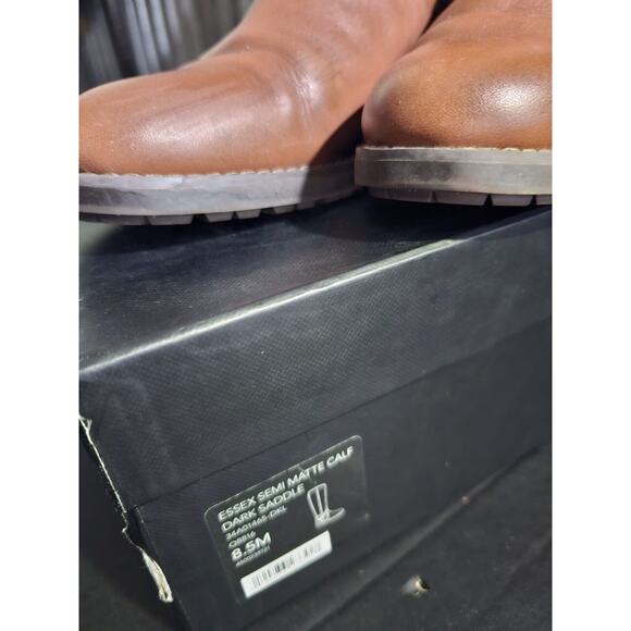 Coach Essex Riding Semi Matte Calf Boot Womens Size 8.5M Leather Knee High Zip / - Picture 5 of 11